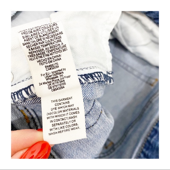 Free People High Rise Straight Crop Fray Leg Denim Jeans - Picture 9 of 11